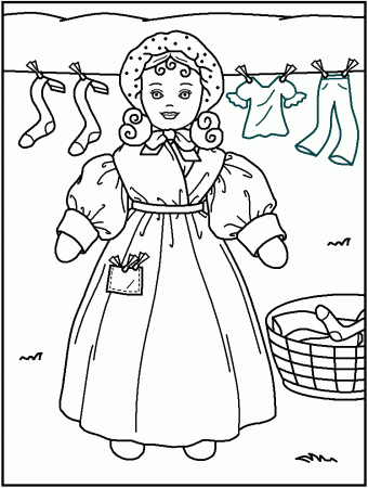 Printable American Girls Coloring Pages