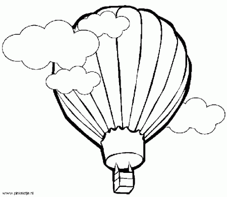 Hot Air Balloon Coloring Pages | Clipart Panda - Free Clipart Images