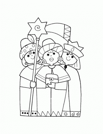 Wise Men coloring page | Fête des rois