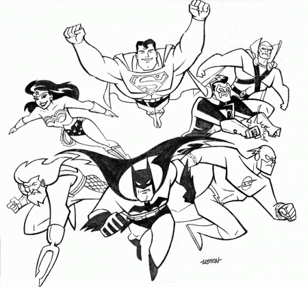 Justice League Printable Coloring Pages - Free Printable Coloring 
