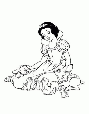 Snow White And The Seven Dwarfs | Free Coloring Pages