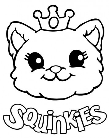 The Cat Who Wears A Crown Coloring Page | Stuff