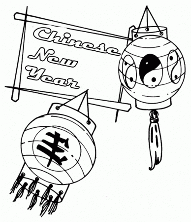 Food Party On Chinese New Year Coloring Pages - Holidays Coloring 