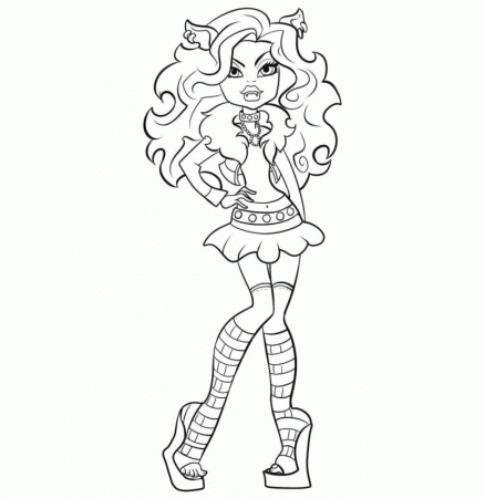monster high printer Colouring Pages