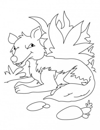 Fox Coloring Pages For Kids Printable | 99coloring.com