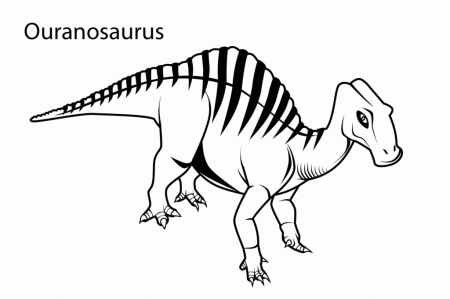 Online Ouranosaurus Dinosaur Coloring Page - deColoring