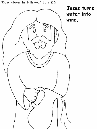 Jesus Wedding Bible Coloring Pages & Coloring Book