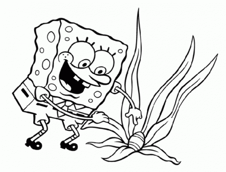 Spongebob Printable Coloring Pages Coloring Book Area Best 293382 