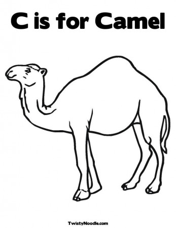 camel in desert Colouring Pages (page 3)