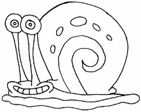 gary snail Colouring Pages