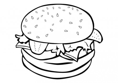 Kids Coloring Food, Food Coloring Pages, Food Coloring Sheets 