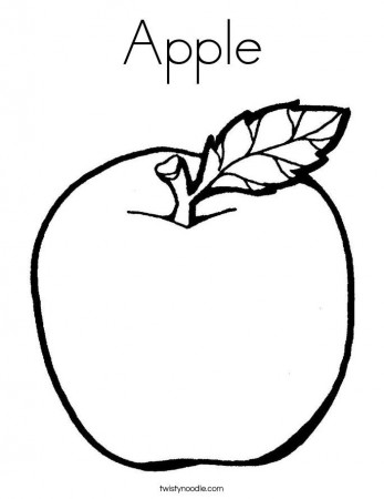 Apple Coloring Page | Apples Theme