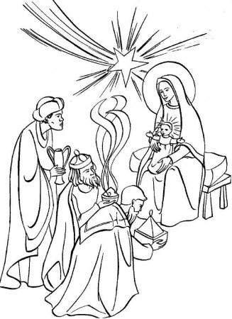 The Wise Man Coloring Pages