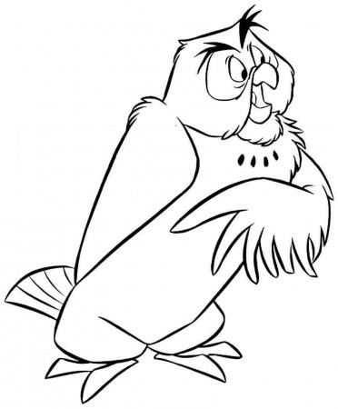 owl from winnie the pooh Colouring Pages (page 3)