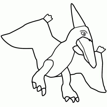 Pterodactyl - Coloring Page (