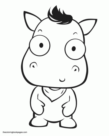 Coloring Book Pages Animals Cows And Bulls Cute Baby Cow