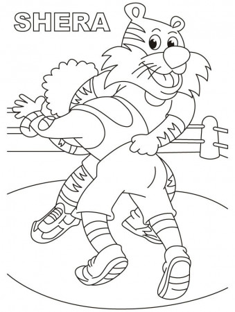 Wrestling Coloring Pages | Coloring Pages