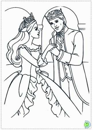 BARBIE AND THE PAUPER Colouring Pages