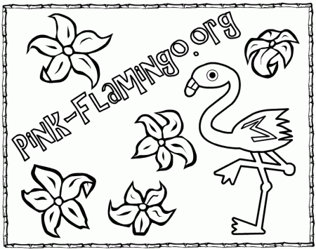 Pink-Flamingo.org ~ Coloring Page 2