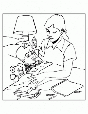 The a child forming Colouring Pages
