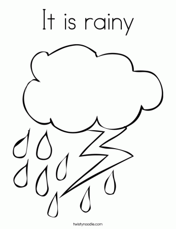 rain cloud Colouring Pages (page 2)