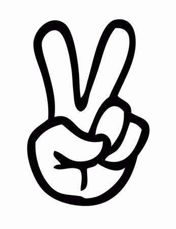 Peace Sign Free Coloring Pages List Jobspapa - Quoteko. - ClipArt 