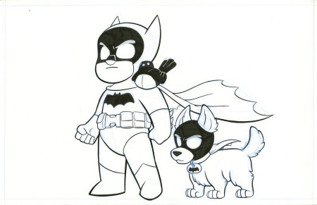 Batman, Robin, and Ace commission by YaleStewart on deviantART
