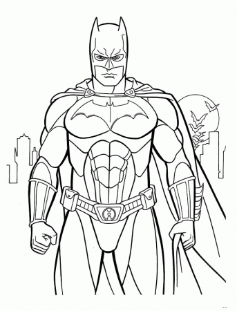 Free Coloring Pages For Kids Batman
