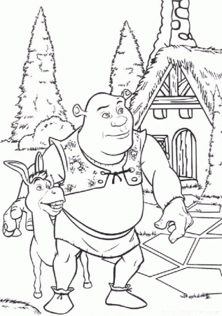 Shrek Coloring Pages Coloring Pages For Adults Coloring Pages 