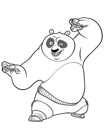 Kung Fu Panda Coloring Page - Kids Colouring Pages