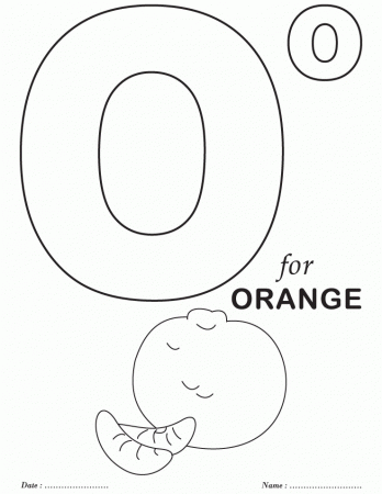 o alphabets Colouring Pages