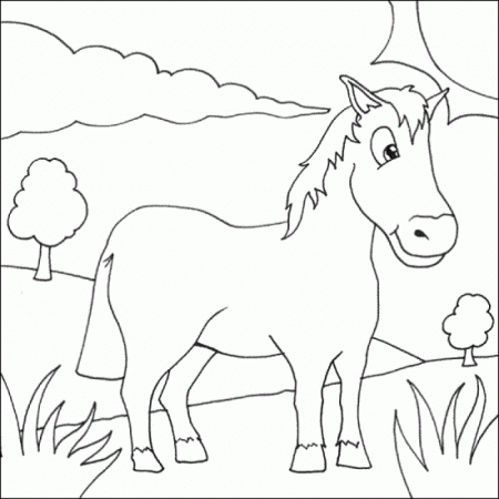 Coloring Pages Horses Free - Kids Colouring Pages