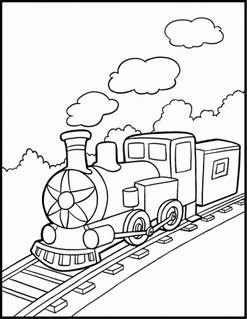 Free Trains Coloring Pages