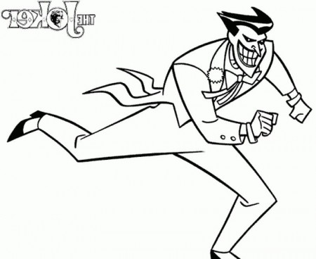 The Joker Is The Enemy Of Batman Coloring Page - Kids Colouring Pages