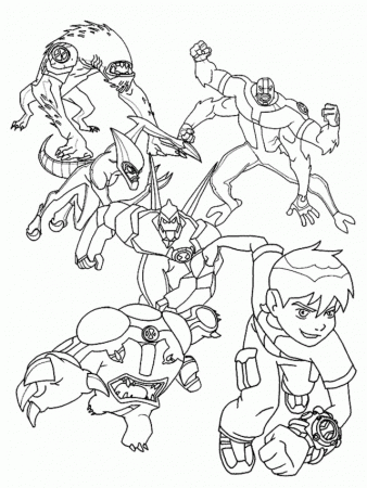 Ben 10 Coloring Pages Ultimate 208937 Spider Monkey Coloring Page