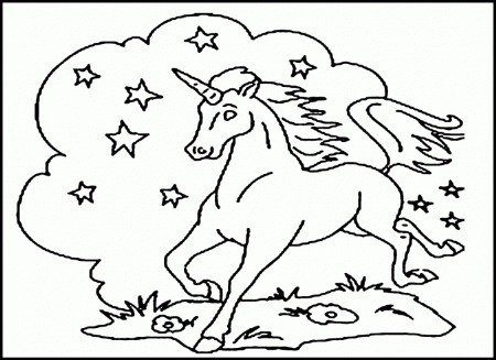 Unicorn Coloring Pages For Kids - Free Coloring Pages For KidsFree 