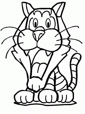 Coloring Page - Tiger animal coloring pages 21