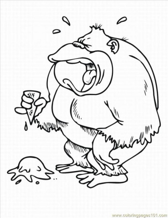 monkey birthday Colouring Pages