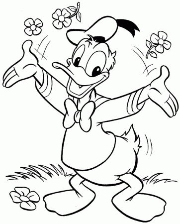 Donald Duck Coloring Pages - smilecoloring.com