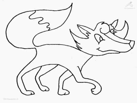 Print And Coloring Page Fox For Kids | Coloring Pages