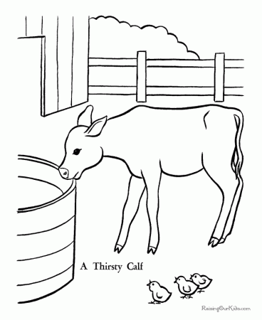 Free Farm Coloring Pages