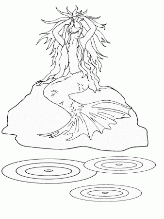 fantasy mermaid Colouring Pages (page 2)