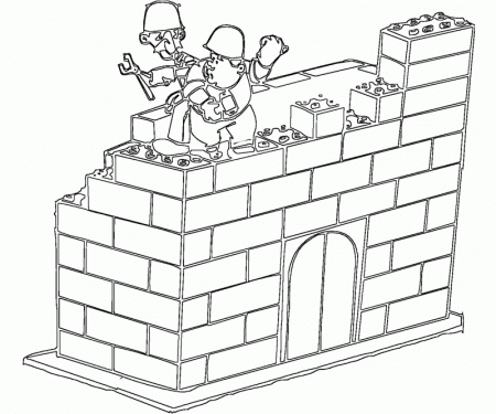 6 Lego Coloring Page