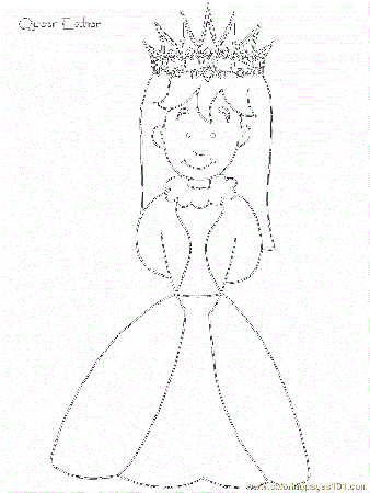 Coloring Pages Royalti Esther5 (Peoples > Royal Family) - free 