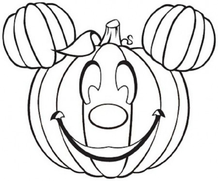 Cute Pumpkin Halloween Coloring Pages | Coloring