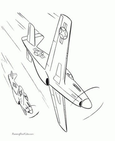 Free Printable Coloring Pages Airplanes