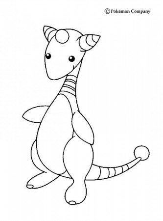 ELECTRIC POKEMON coloring pages - Ampharos wings