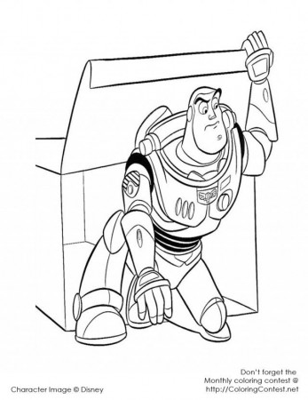 Buzz Lightyear Coloring Pages 12100 Label Buzz Lightyear And 