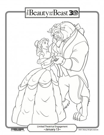 Fun Stuff: Disney's Beauty and the Beast Coloring Pages! | Carrie 