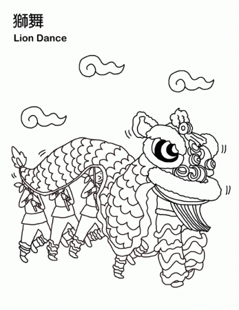 Chinese New Year Dragon Coloring Pages